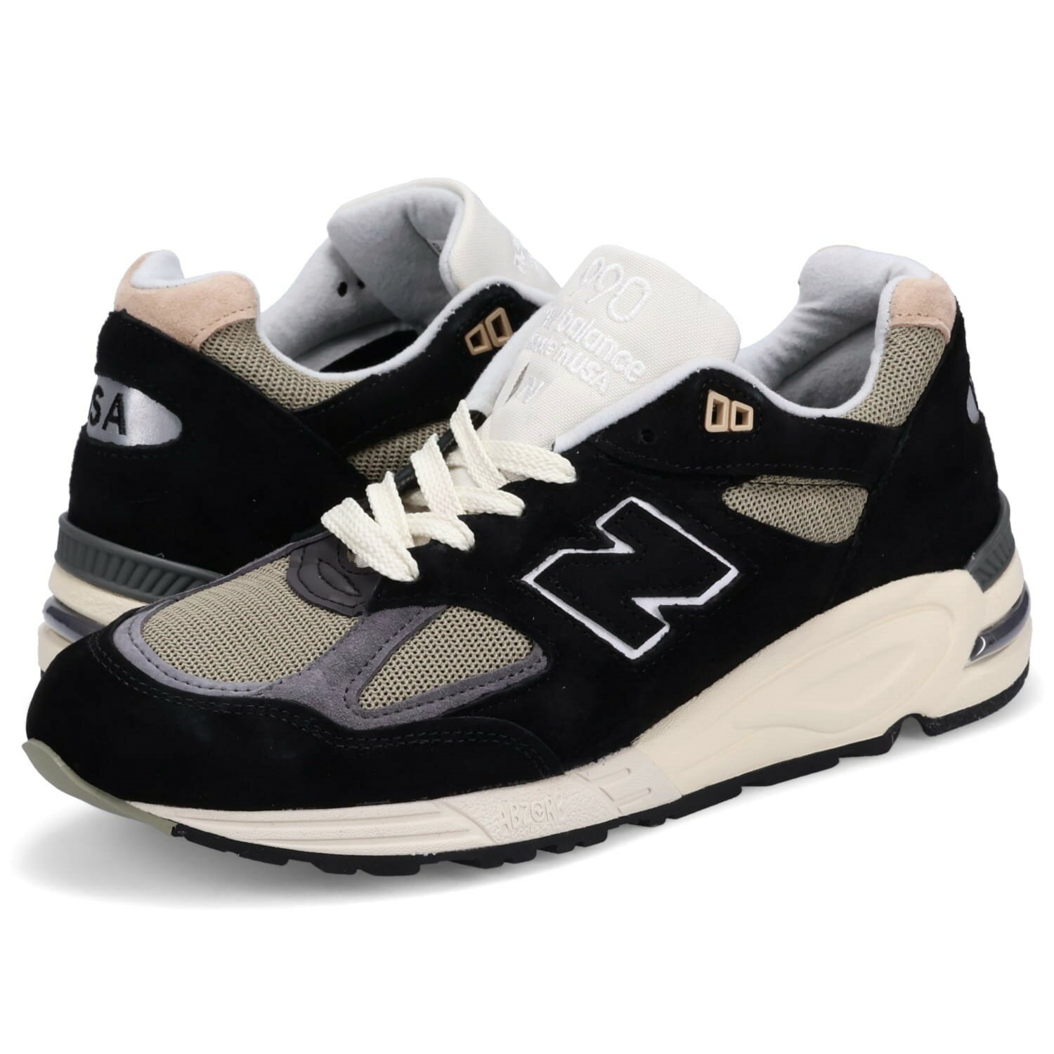 【最大1000円OFFクーポン配布中】 new balance ニューバランス スニーカー メンズ Dワイズ MADE IN USA 990V2 TEDDY SANTIS テディ・サンティス ブラック M990TE2