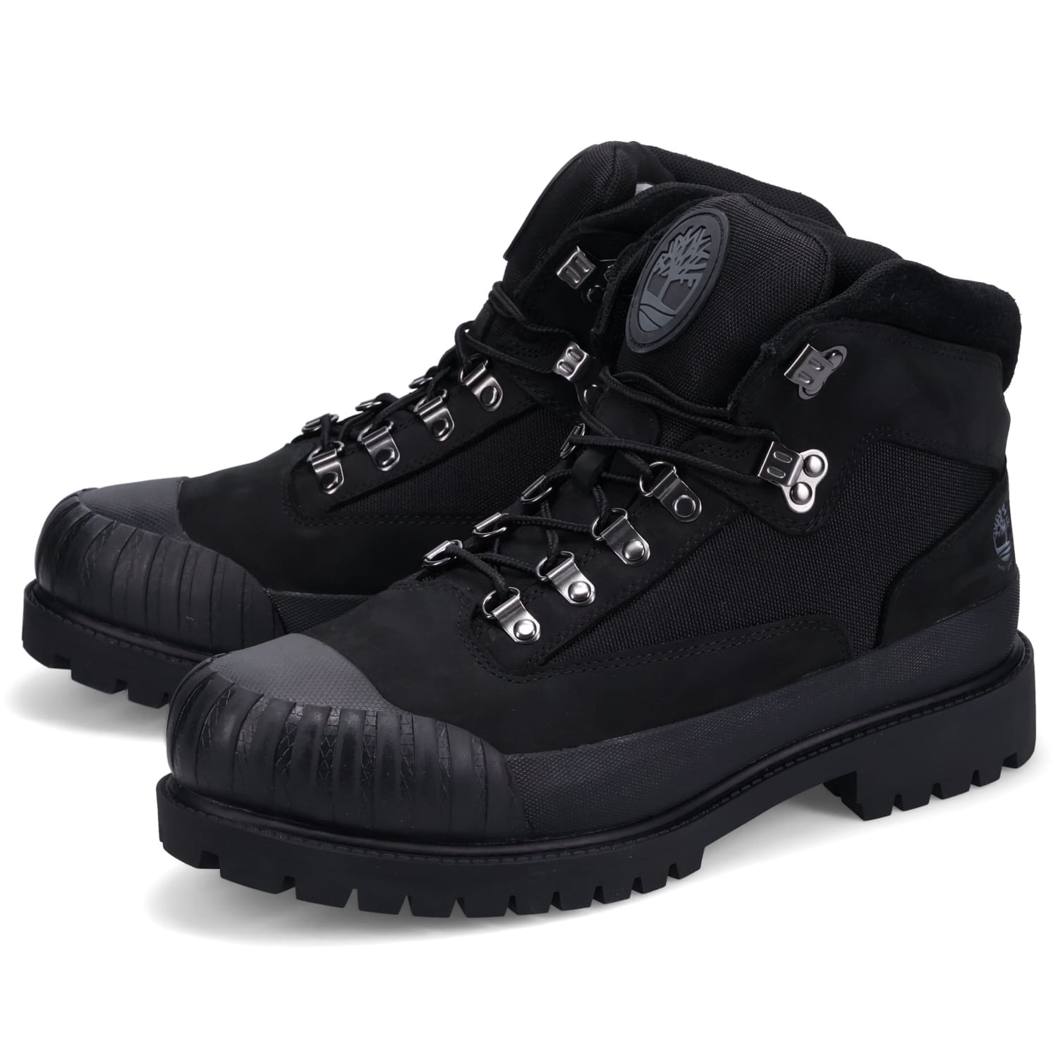 Timberland HRTG RUBBER HIKER ティンバーランド ブーツ ヘリテージ ラバー トゥ ハイキング ブーツ メンズ ウォータープルーフ ブラック 黒 A2QQ7