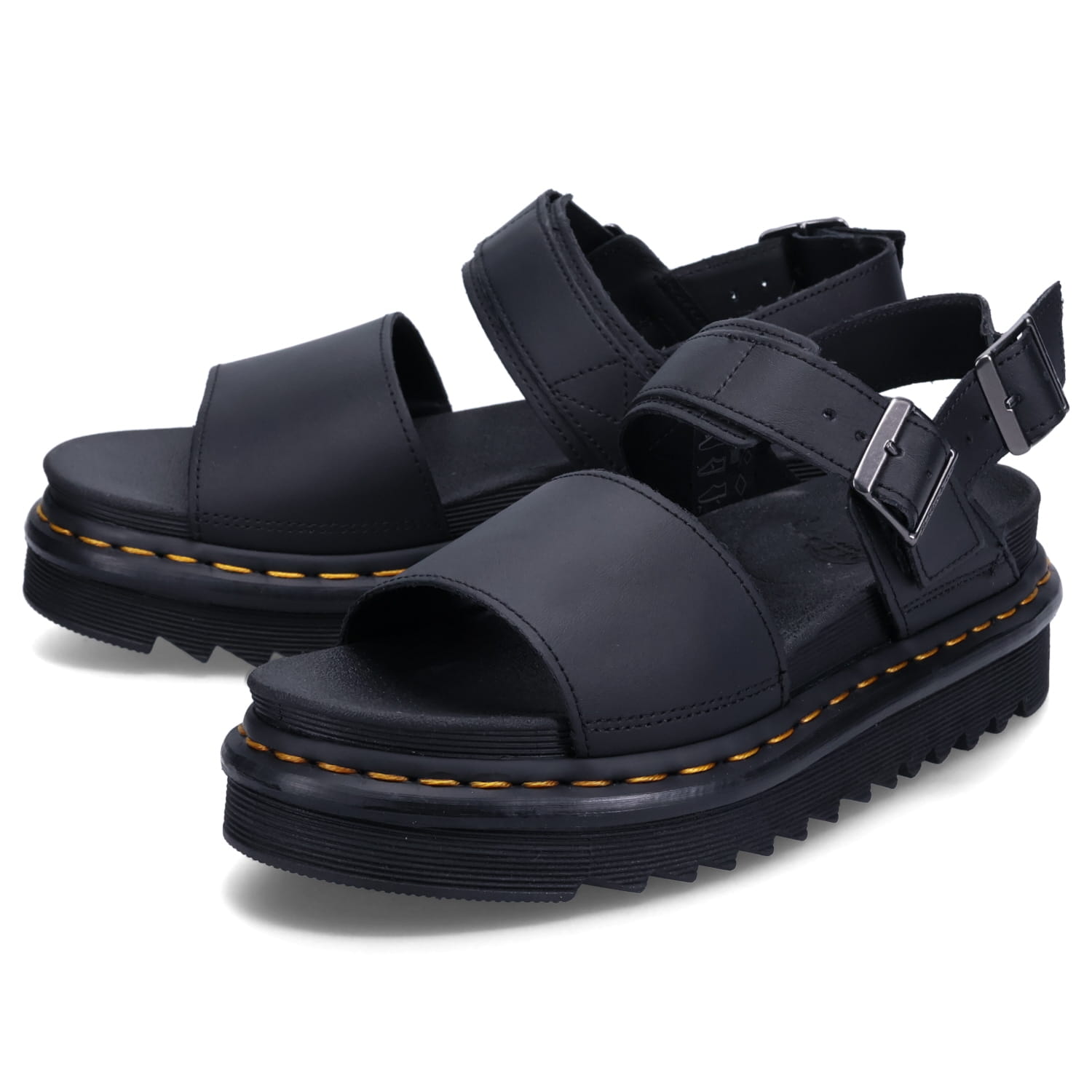 【最大1000円OFFクーポン配布中】 Dr.Martens VOSS STRAP SANDALS ドクターマーチン サンダル ストラップサンダル レディース ブラック 黒 24233001