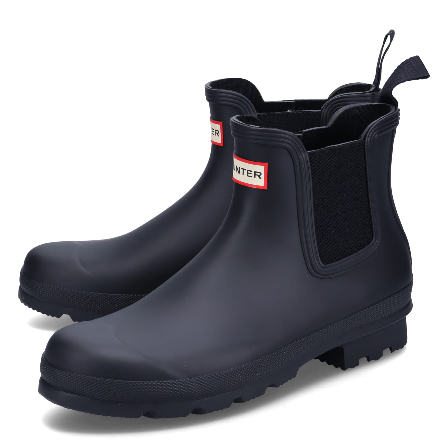 HUNTER ORIGINAL CHELSEA BOOTS ハンター レインブーツ ショート 長靴 サイドゴアブーツ オリジナル チェルシー メンズ ブラック 黒 MFS9116RMA