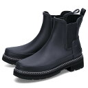 【最大1000円OFFクーポン配布中】 HUNTER W REFINED CHELSEA STITCH DETAIL BOOTS ハンター レインブーツ サイドゴアブーツ チェルシー ウィメンズ リファインド スティッチ ディテール レディース 防水 ブラック 黒 WFS2100RMA