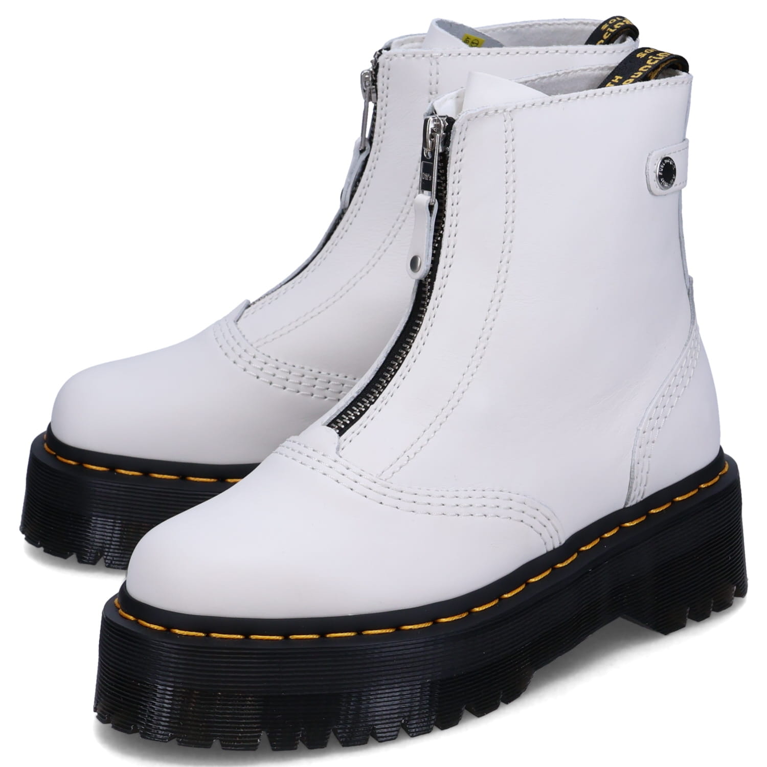 ドクターマーチン 【最大1000円OFFクーポン配布中】 Dr.Martens JETTA ZIP BOOTS ドクターマーチン ブーツ ジップ レディース 厚底 ホワイト 白 27656100