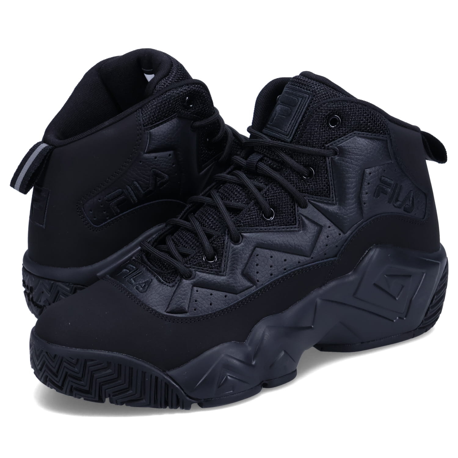 FILA MB MASHBURN フィラ スニーカー マッシュバーン メンズ 厚底 ブラック 黒 1BM02146