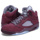 ナイキ NIKE エアジョーダン5 レトロ スニーカー メンズ AIR JORDAN 5 RETRO SE バーガンディー DZ4131-600