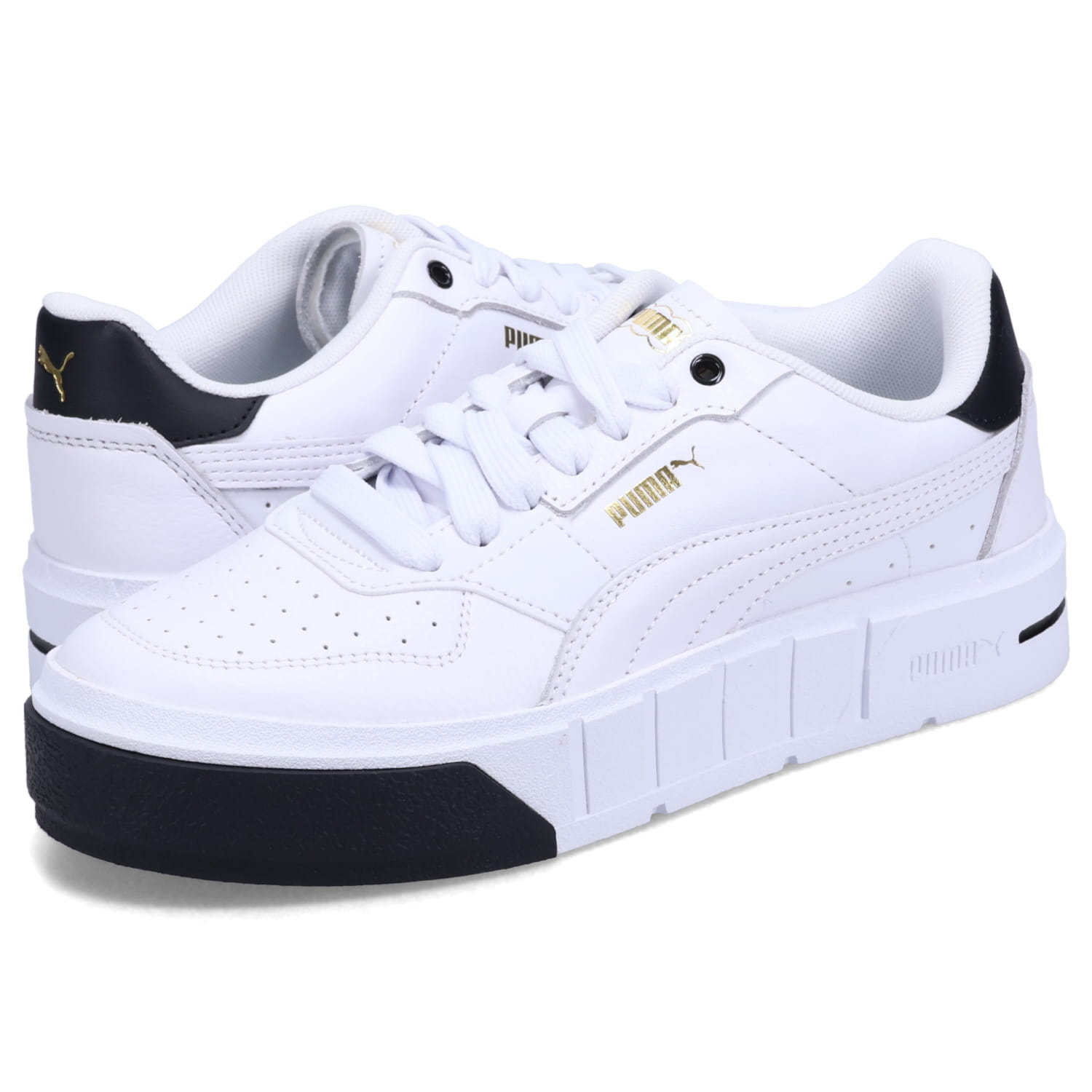 PUMA CALI COURT LTH WNS プーマ スニーカー カリ コート レザー ウィメンズ レディース 厚底 ホワイト 白 393802-01