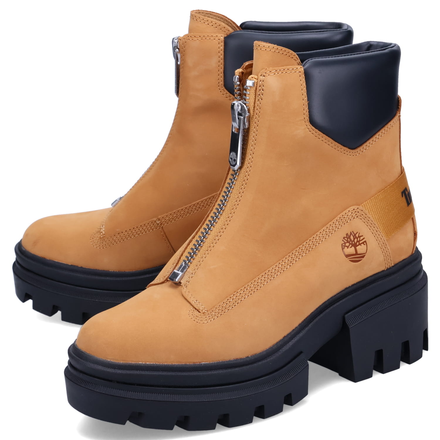 ティンバーランド Timberland EVERLEIGH FRONT ZIP BOOT ティンバーランド ブーツ エヴァーリー フロントジップ レディース 厚底 ウィート A5YHM