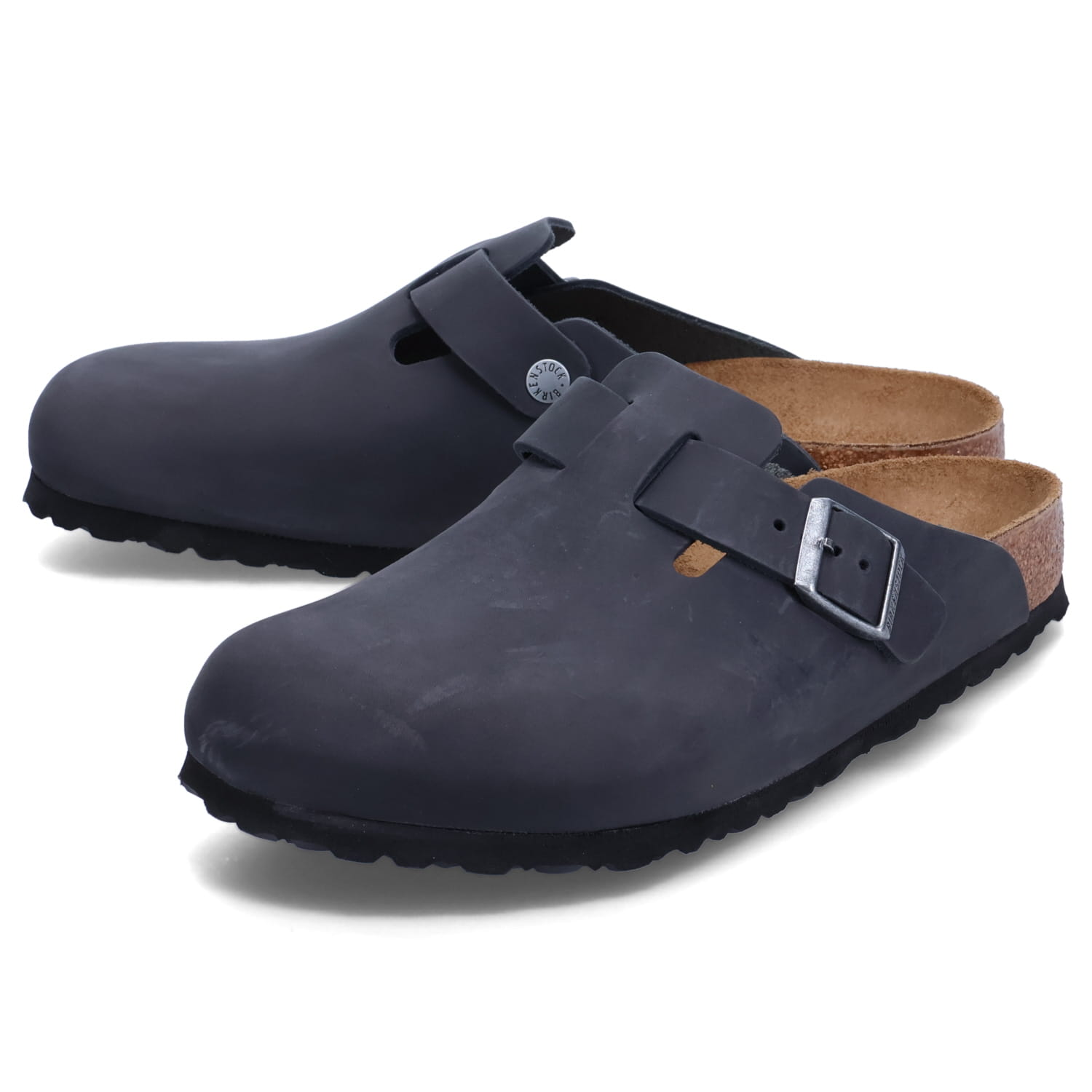 【最大1000円OFFクーポン配布中】 BIRKENSTOCK BOSTON ビルケンシュトック ボストン サンダル メンズ レディース オイルドレザー 細幅 普通幅 ブラック 黒