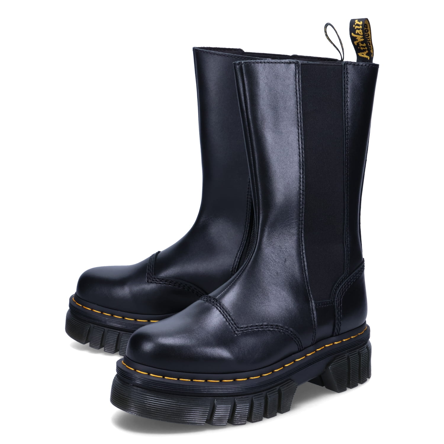 Dr.Martens AUDRICK CHELSEA TALL BOOTS ドクターマーチン サイドゴア ブーツ オウドリック チェルシー トール レディース ブラック 黒 30966001