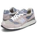 new balance ニューバランス 998 スニーカー メンズ レディース Dワイズ MADE IN USA グレー U998GR