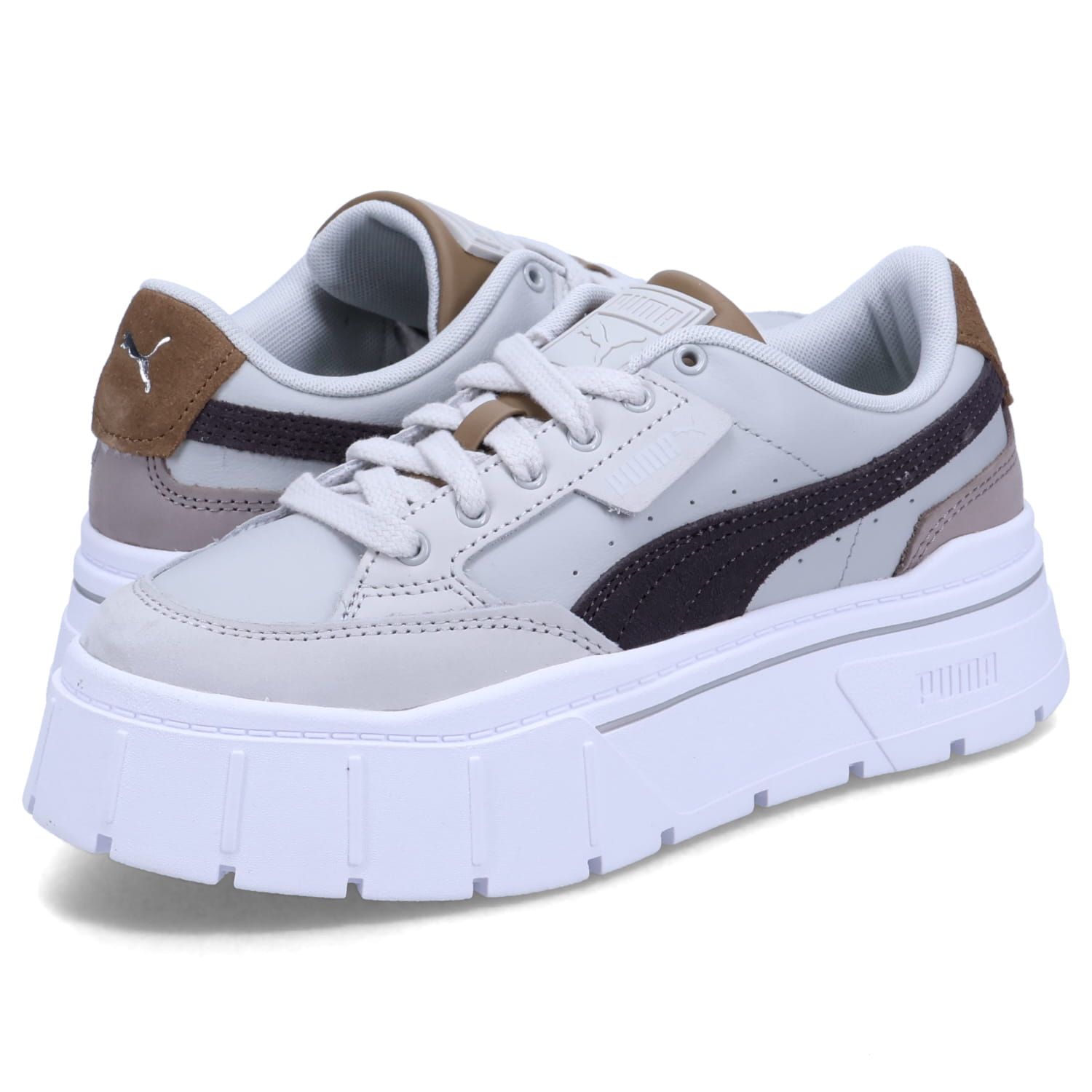 PUMA MAYZE STACK LUXE WNS プーマ スニーカー メイズ スタック リュクス レディース 厚底 グレー 389853-07