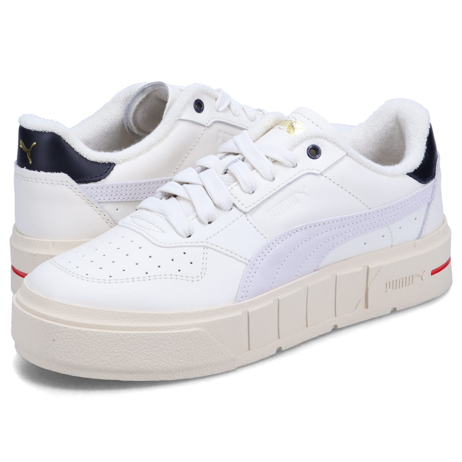 【最大1000円OFFクーポン配布中】 PUMA CALI COURT JEUX SETS WNS プーマ スニーカー カリ コート ジェックス セッツ レディース 厚底 ベージュ 393096-01