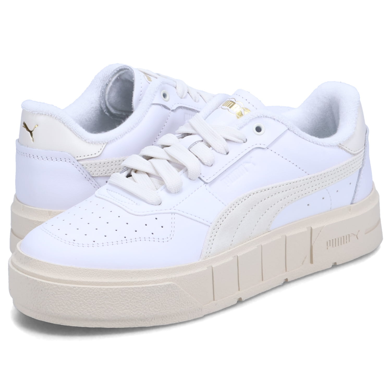 【最大1000円OFFクーポン配布中】 PUMA CALI COURT JEUX SETS WNS プーマ スニーカー カリ コート ジェックス セッツ レディース 厚底 オフ ホワイト 393096-02