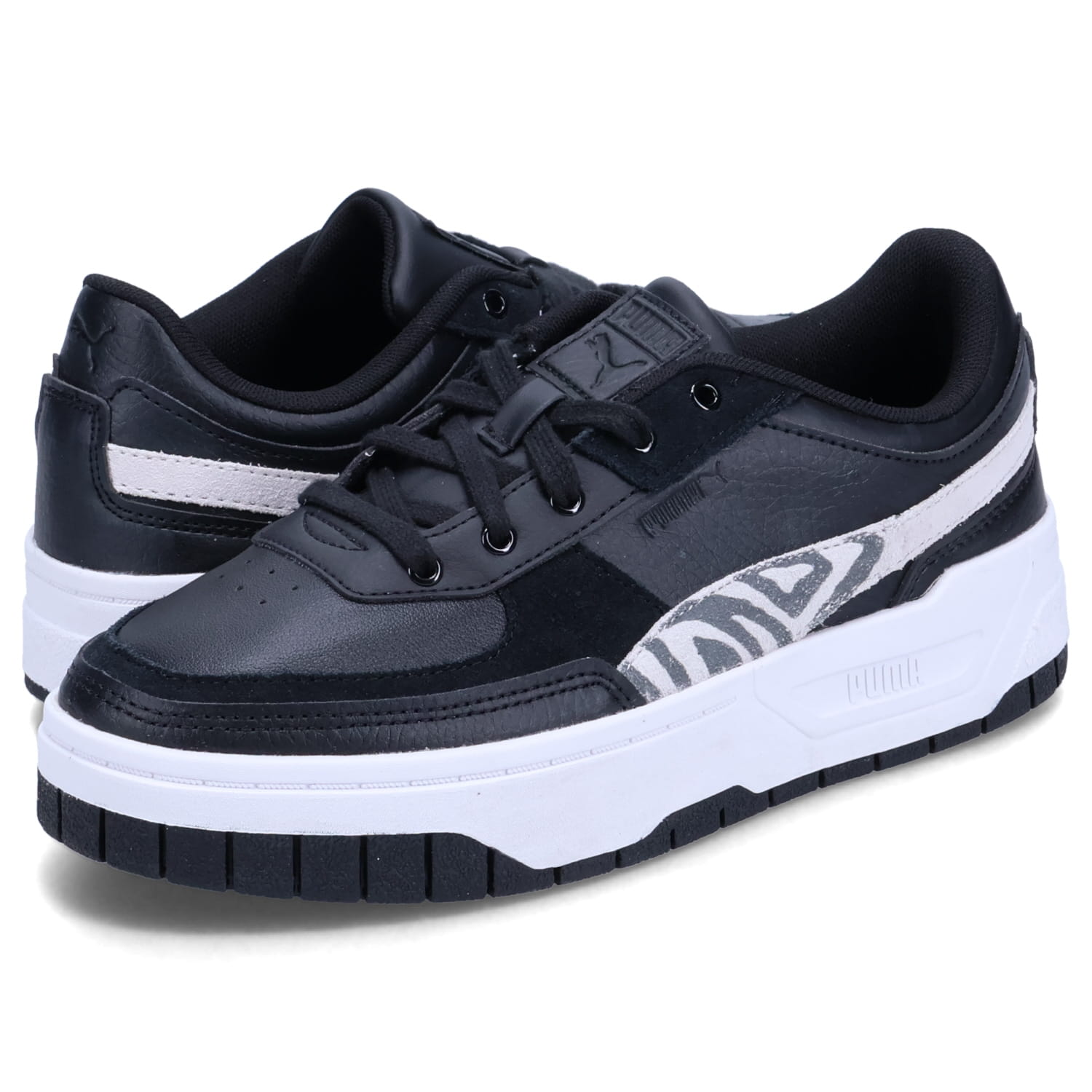 PUMA CALI DREAM ANIMAL プーマ スニーカー カリ ドリーム アニマル レディース 厚底 ブラック 黒 393098-02