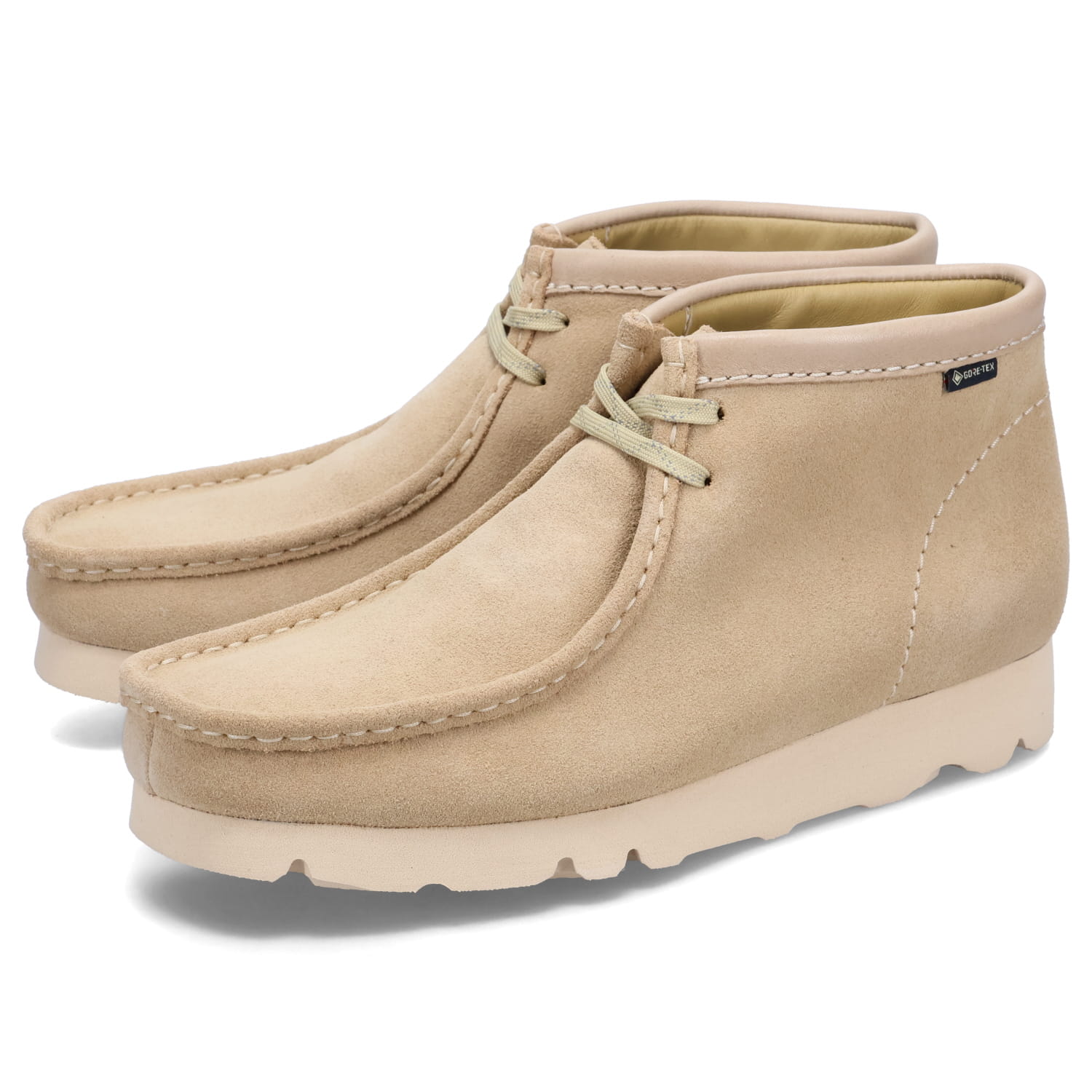 Clarks WALLABEE BT GTX クラークス ワラビー ゴアテックス ブーツ メンズ レディース 防水 ベージュ 26168545