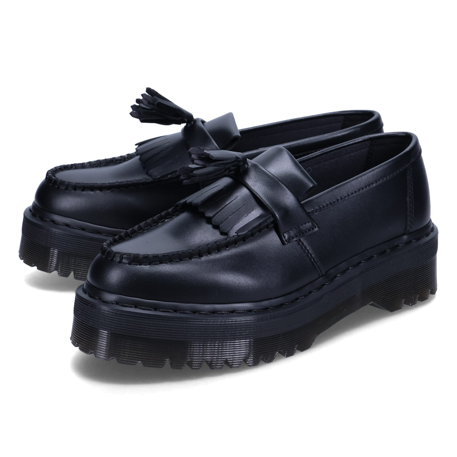 【最大1000円OFFクーポン配布中】 Dr.Martens VEGAN ADRIAN FELIX PLATFORM TASSEL LOAFERS ドクターマーチン タッセルローファー ビーガン エイドリアン フェリックス プラットフォーム メンズ レディース 厚底 ブラック 黒 30648001