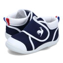 【最大1000円OFFクーポン配布中】 le coq sportif LCS ARLES ルコック スポルティフ ファーストシューズ スニーカー LCS アルル ベビー キッズ 赤ちゃん 男の子 女の子 ビッグベルト ネイビー QL5WJC52NW