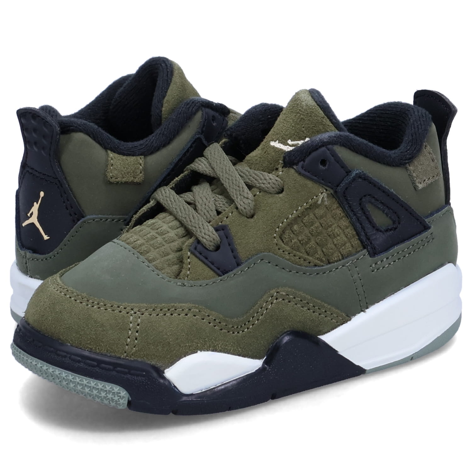 楽天ALLSPORTS【最大1000円OFFクーポン配布中】 ナイキ NIKE ジョーダン4 レトロ SE クラフト TD スニーカー ベビー キッズ JORDAN 4 RETRO SE CRAFT TD オリーブ FB9930-200