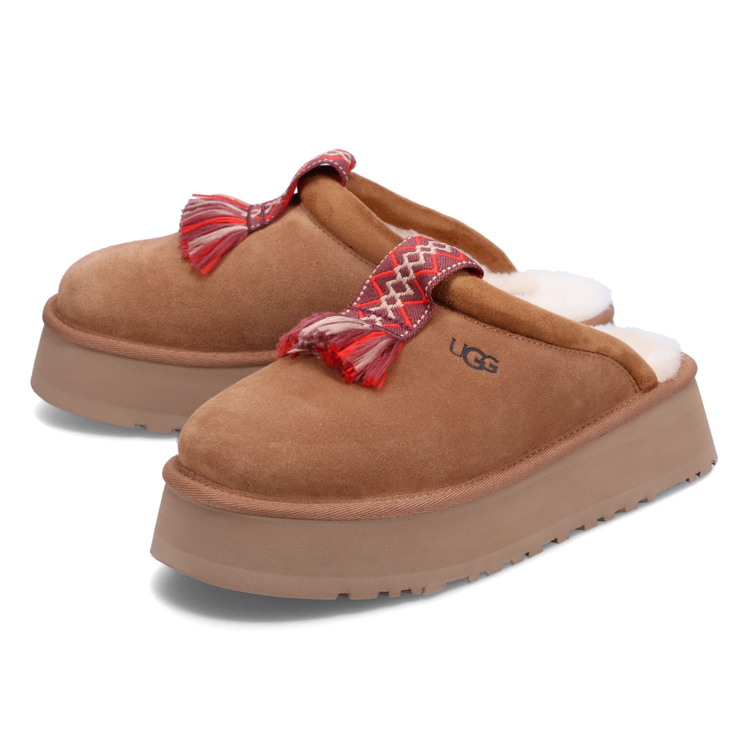 【最大1000円OFFクーポン配布中】 UGG WOMENS TAZZLE アグ サンダル サボ スリッパ ルームシューズ タズル レディース ムートン チェストナット 1152677