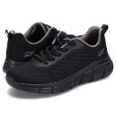 【最大1000円OFFクーポン配布中】 SKECHERS BOBS B FLEX QUICK PIVOT スケッチャーズ スニーカー ボブス ビー フレックス クイック ピボット レディース ブラック 黒 117328