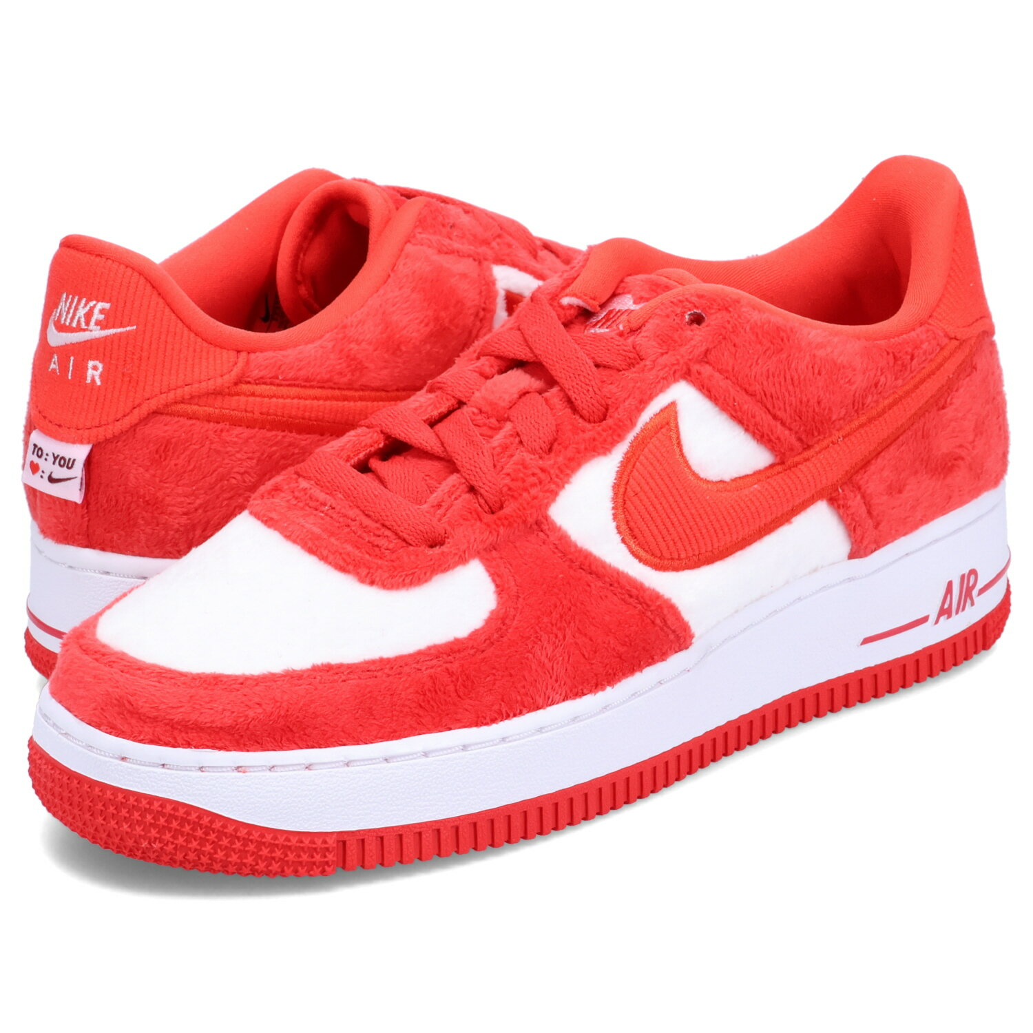 ナイキ NIKE エアフォース1 GS スニーカー レディース AIR FORCE 1 GS VALENTINE'S DAY レッド FZ3552-612