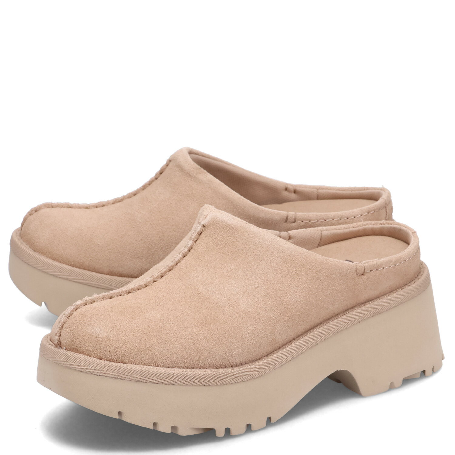 UGG NEW HEIGHTS CLOG アグ サンダル クロッグサンダル ニュー ハイツ レディース 厚底 ベージュ 1152731