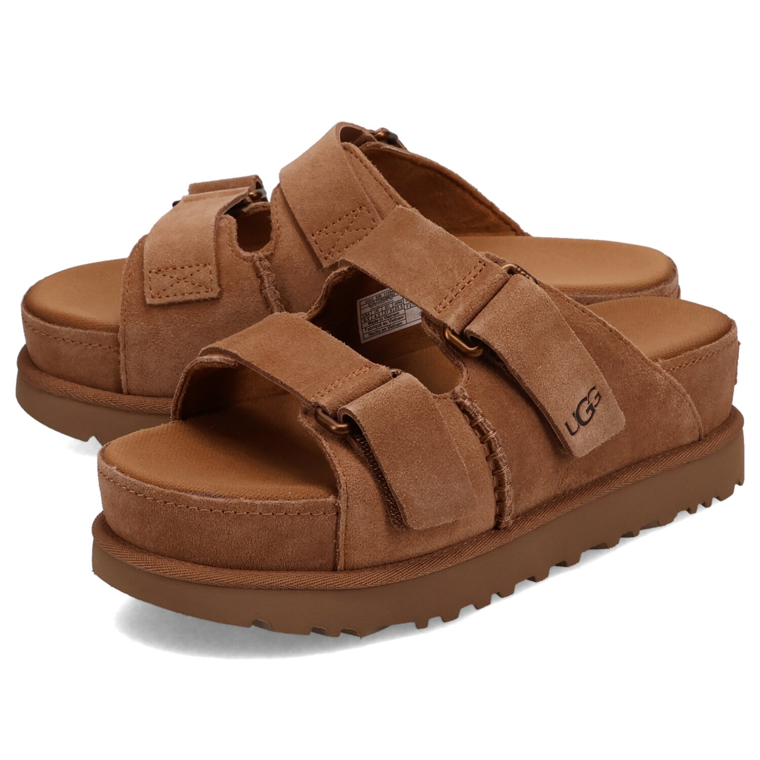 UGG WOMENS GOLDENSTAR HI SLIDE SANDAL アグ サンダル スライドサンダル ゴールデンスター ハイ レディース チェスナット 1155458