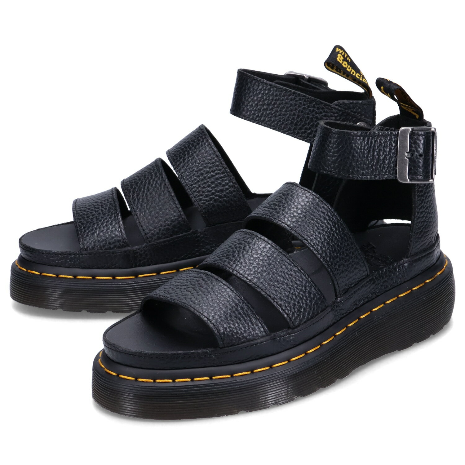 Dr.Martens CLARISSA 2 QUAD ドクターマーチン サンダル ストラップサンダル クラリッサ 2 クアッド レディース 厚底 ブラック 黒 24476001