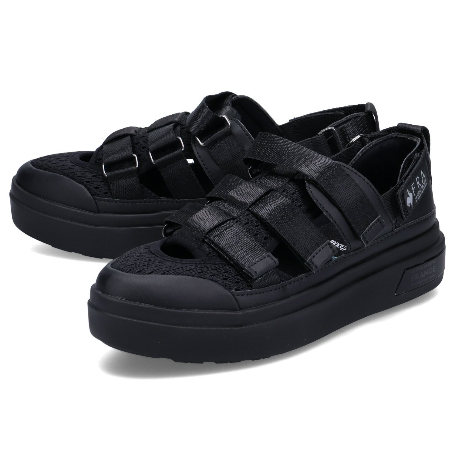 le coq sportif LA SEVRES PF BLT ルコック スポルティフ スニーカー LA セーヴル PF BLT レディース 厚底 ブラック 黒 QL3XJC35BKのサムネイル