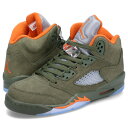 ナイキ NIKE エアジョーダン5 レトロ スニーカー レディース AIR JORDAN 5 RETRO GS オリーブ 440888-308