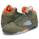 ナイキ NIKE エアジョーダン5 レトロ スニーカー メンズ AIR JORDAN 5 RETRO オリーブ DD0587-308