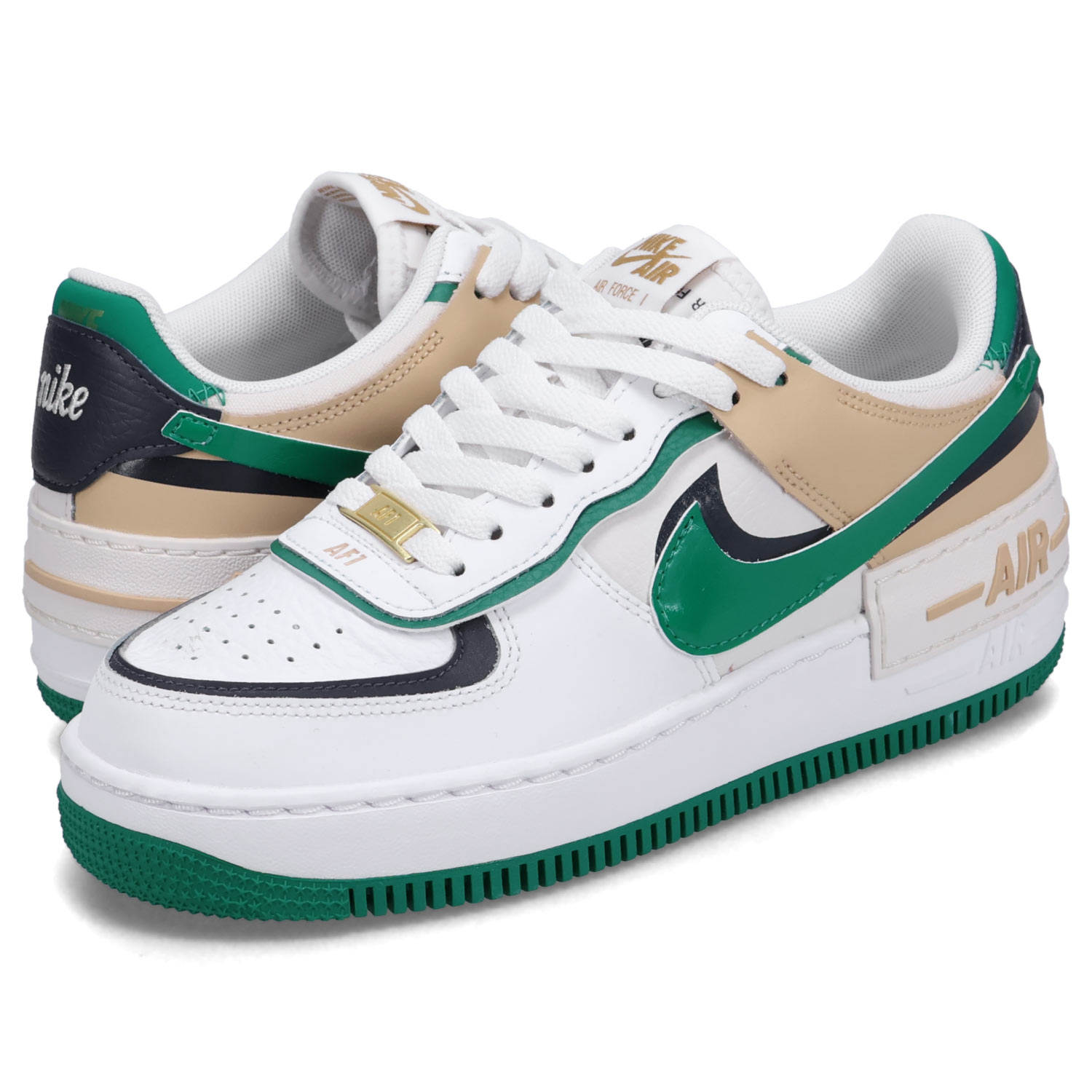 ナイキ NIKE エアフォース1 シャドウ スニーカー レディース 厚底 WMNS AIR FORCE 1 SHADOW ホワイト 白 DZ1847-102