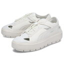 【最大1000円OFFクーポン配布中】 PUMA PLATFORM TRACE LITE MULE MU プーマ スニーカー サンダル プラットフォーム トレース ライト ミュール レディース 厚底 ホワイト 白 399153-01