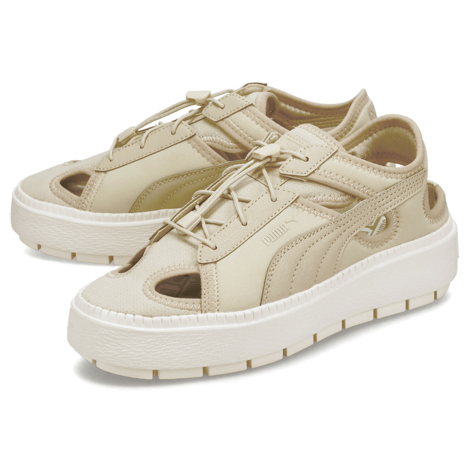 PUMA PLATFORM TRACE LITE MULE MU プーマ スニーカー サンダル プラットフォーム トレース ライト ミュール レディース 厚底 ベージュ 399153-02