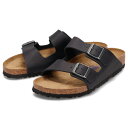 BIRKENSTOCK ビルケンシュトック ARIZONA アリゾナ サンダル メンズ レディース ソフトフットベッド 普通幅 細幅 オイルドレザー ブラック 黒