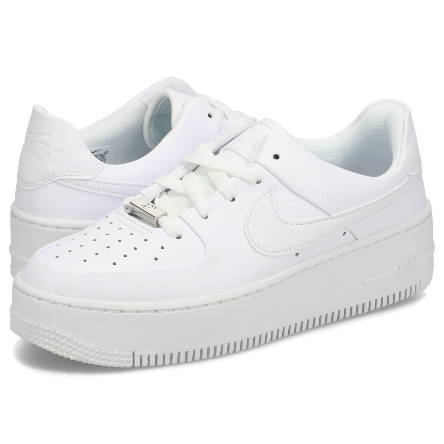 【最大1000円OFFクーポン発行中】 ナイキ NIKE エアフォース1 セージ スニーカー レディース 厚底 WMNS AIR FORCE 1 SAGE LOW AF1 ホワイト 白 AR5339-100のサムネイル