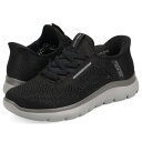 SKECHERS SLIP-INS SUMMITS スケッチャーズ スリップインズ サミッツ パーフォ スニーカー メンズ ブラック 黒 232939
