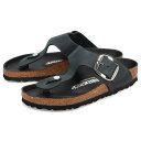 BIRKENSTOCK GIZEH BIG BUCKLE ビルケンシュトック ギゼ ビッグバックル サンダル レディース 普通幅 ヌバックレザー ブラック 黒 ...