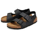 BIRKENSTOCK MILANO BF ビルケンシュトック サンダル ミラノ ビルコフロー レディース 細幅 スエード レザー ブラック 黒