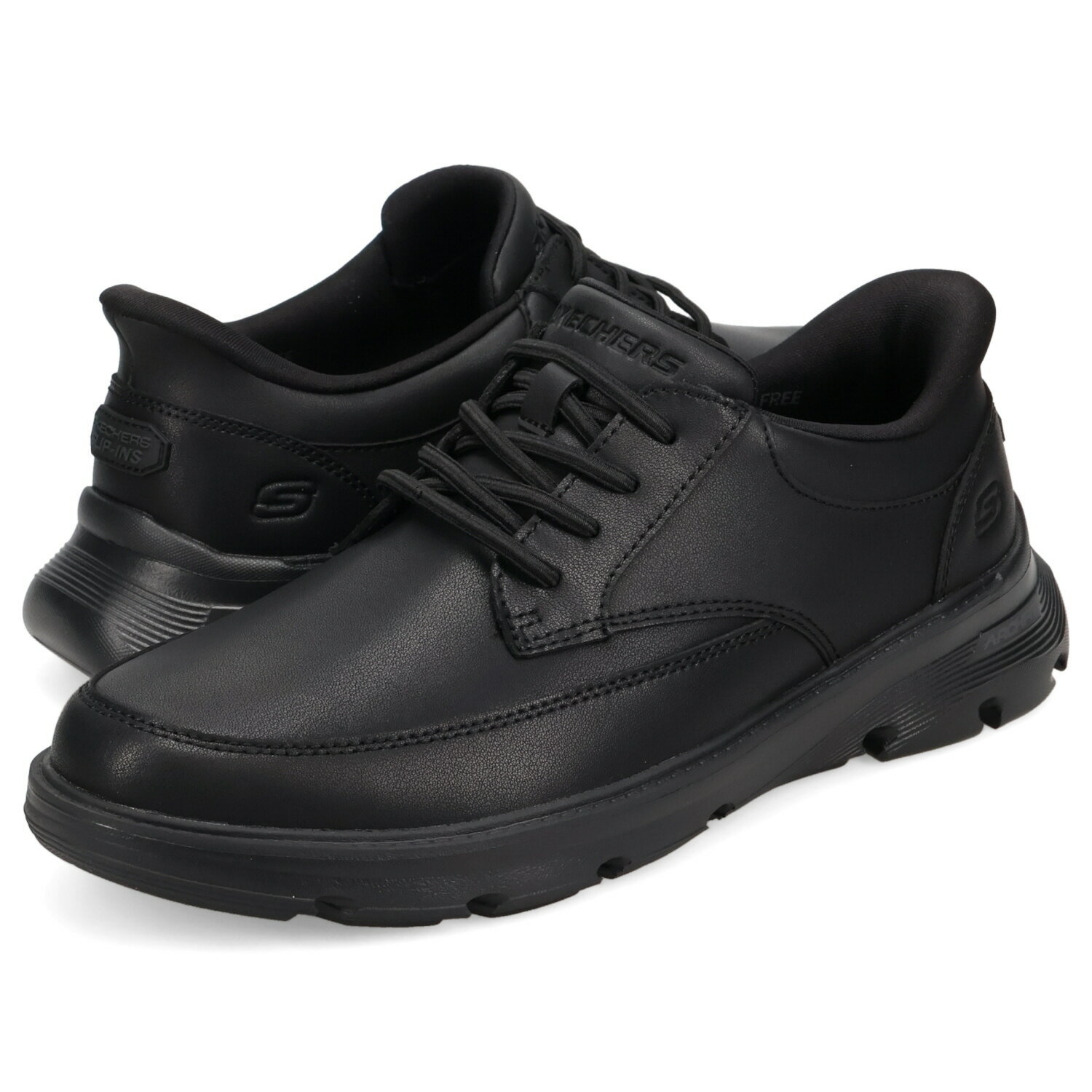 SKECHERS SLIP-INS ARCH FIT GARZA スケッチャーズ スリップインズ リラックスドフィット アーチフィット ガルザ ローワン スニーカー メンズ ブラック 黒 205517