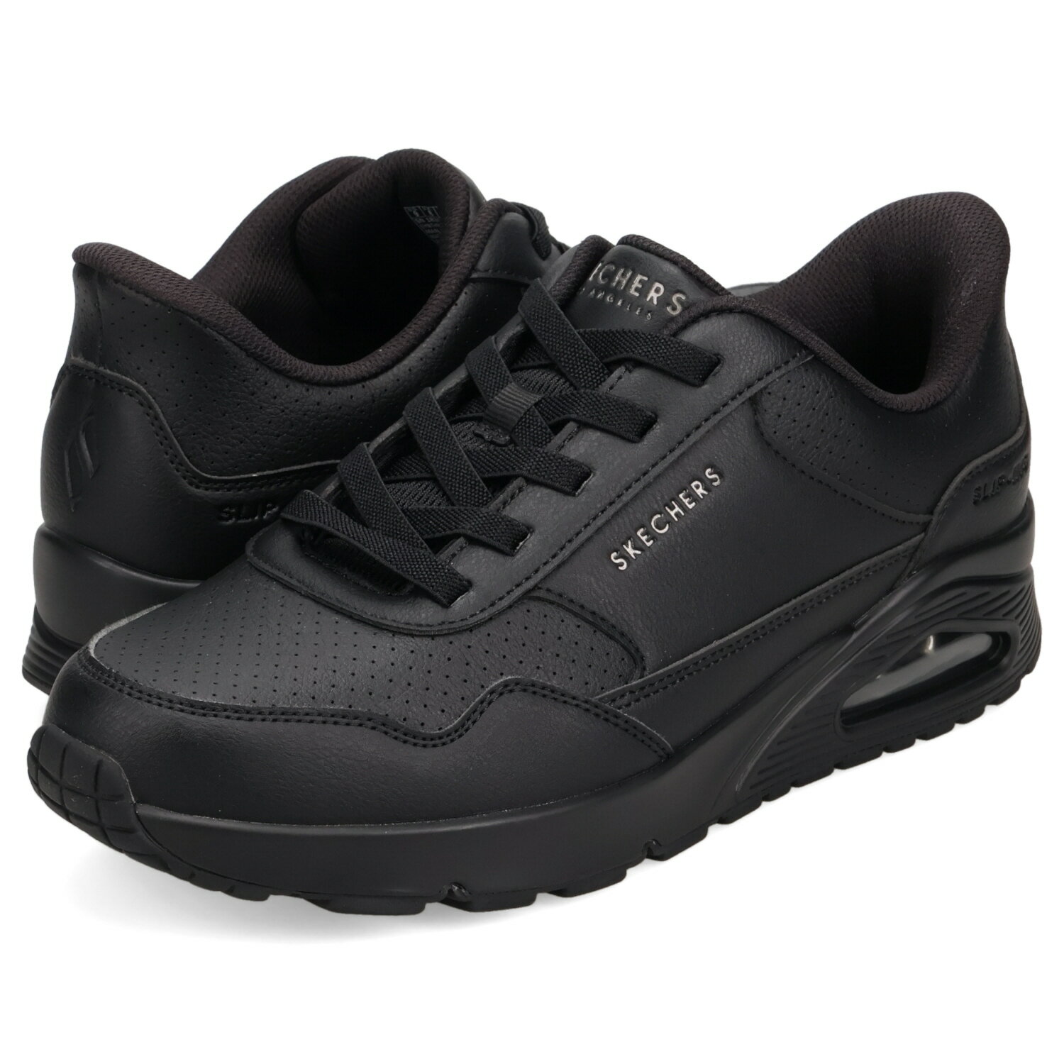 SKECHERS UNO BANKSIA LUXE スケッチャーズ スニーカー ウノ バンクシアラックス メンズ ブラック 黒 183023