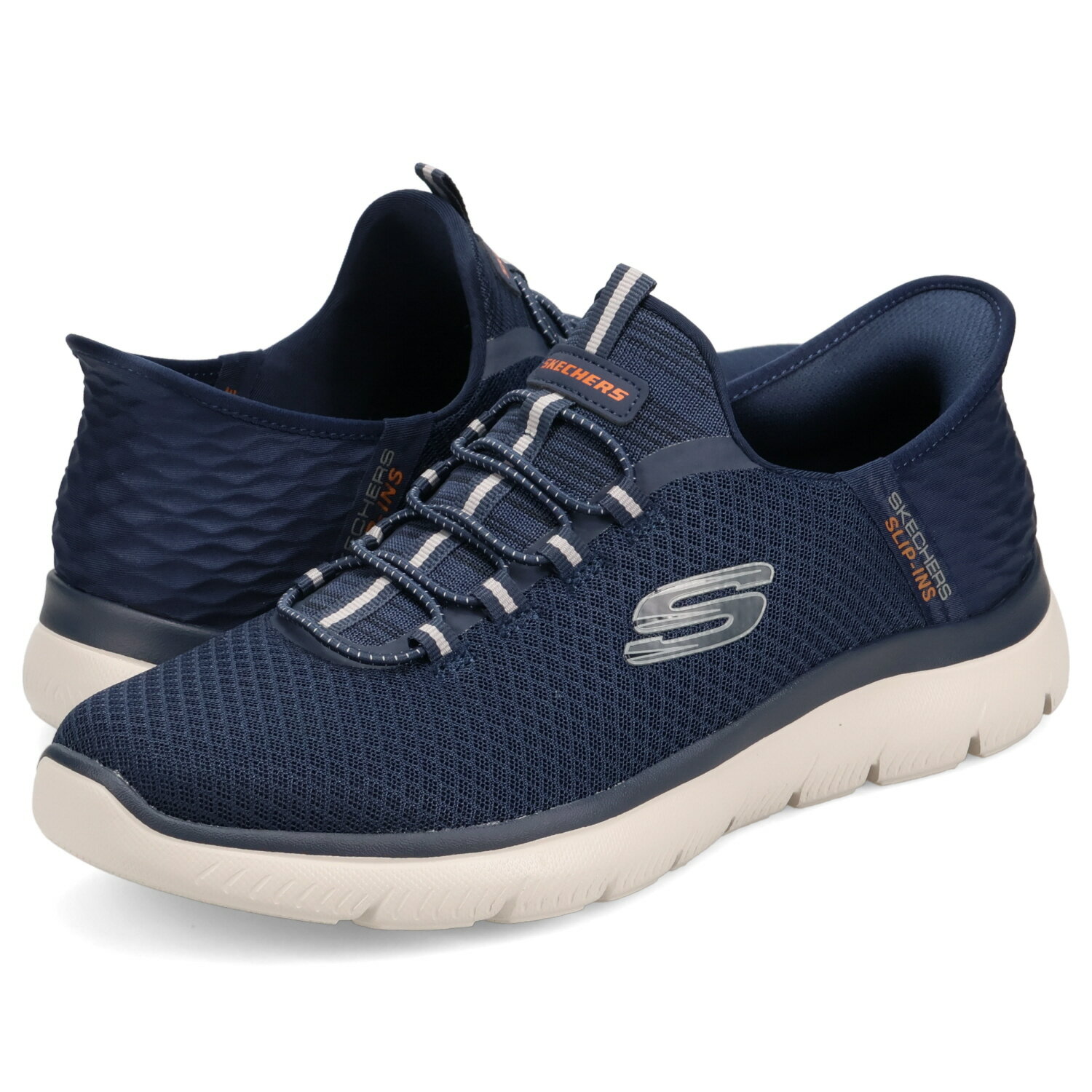SKECHERS SLIP-INS SUMMITS スケッチャーズ スリップインズ サミッツ ハイ レンジ スニーカー スリッポン メンズ ネイビー 232457