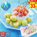 【お買物マラソン!最大33倍】 お中元 早割 御中元 夏ギフト ギフト プレゼント 暑中見舞い 2025 送料無料 山形県産 冷凍さくらんぼ(佐藤錦)&冷凍シャインマスカット「A15-9」フルーツ 果物 山形県産 冷凍 さくらんぼ 贈り物 お返し ご挨拶 詰め合わせ のし 名入れ可