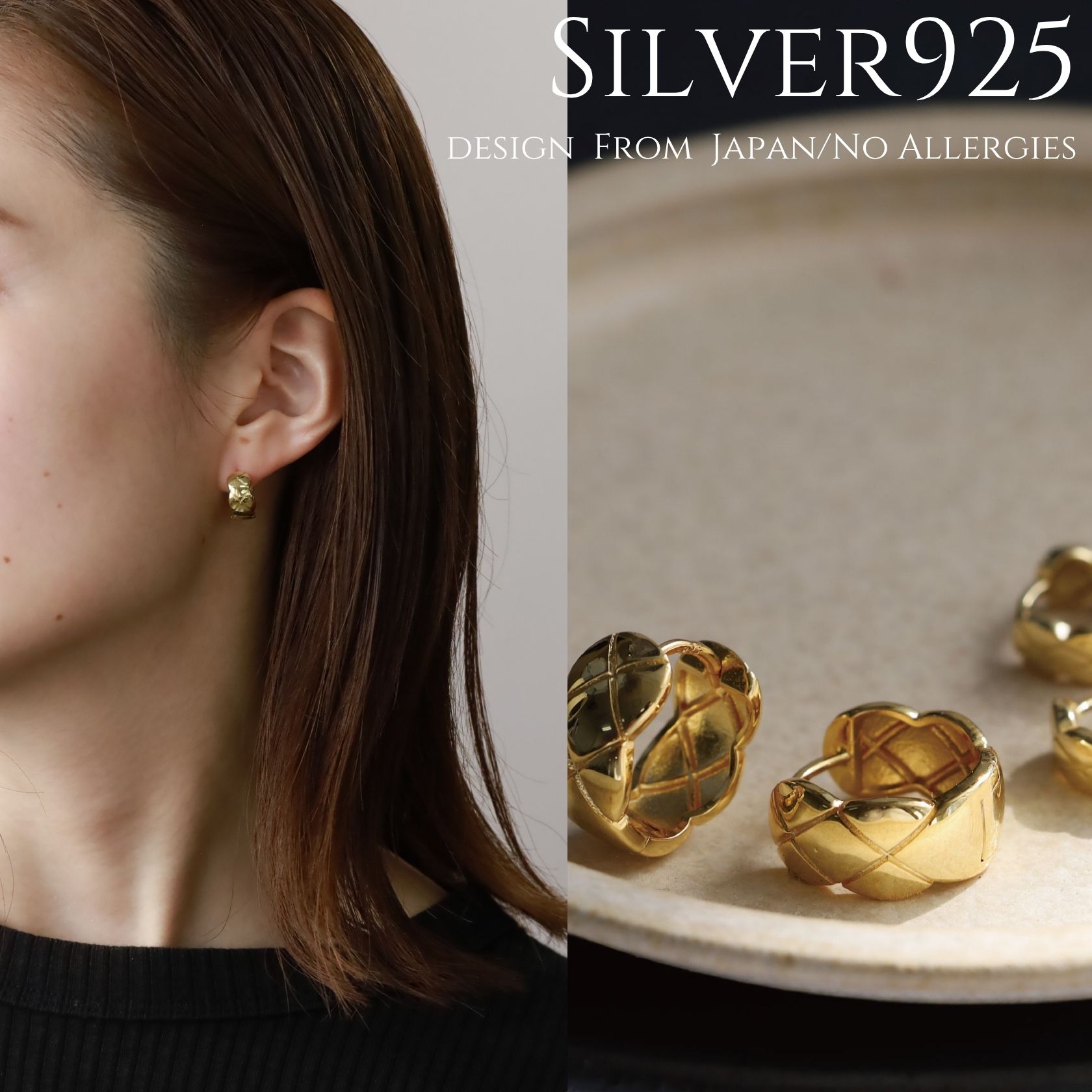 【金属アレルギー対応】ピアス フープピアス つけっぱなし シルバー925 18Kコーティング 小ぶり ミニピアス ニッケルフリー 上品 高見え レディース 大人...