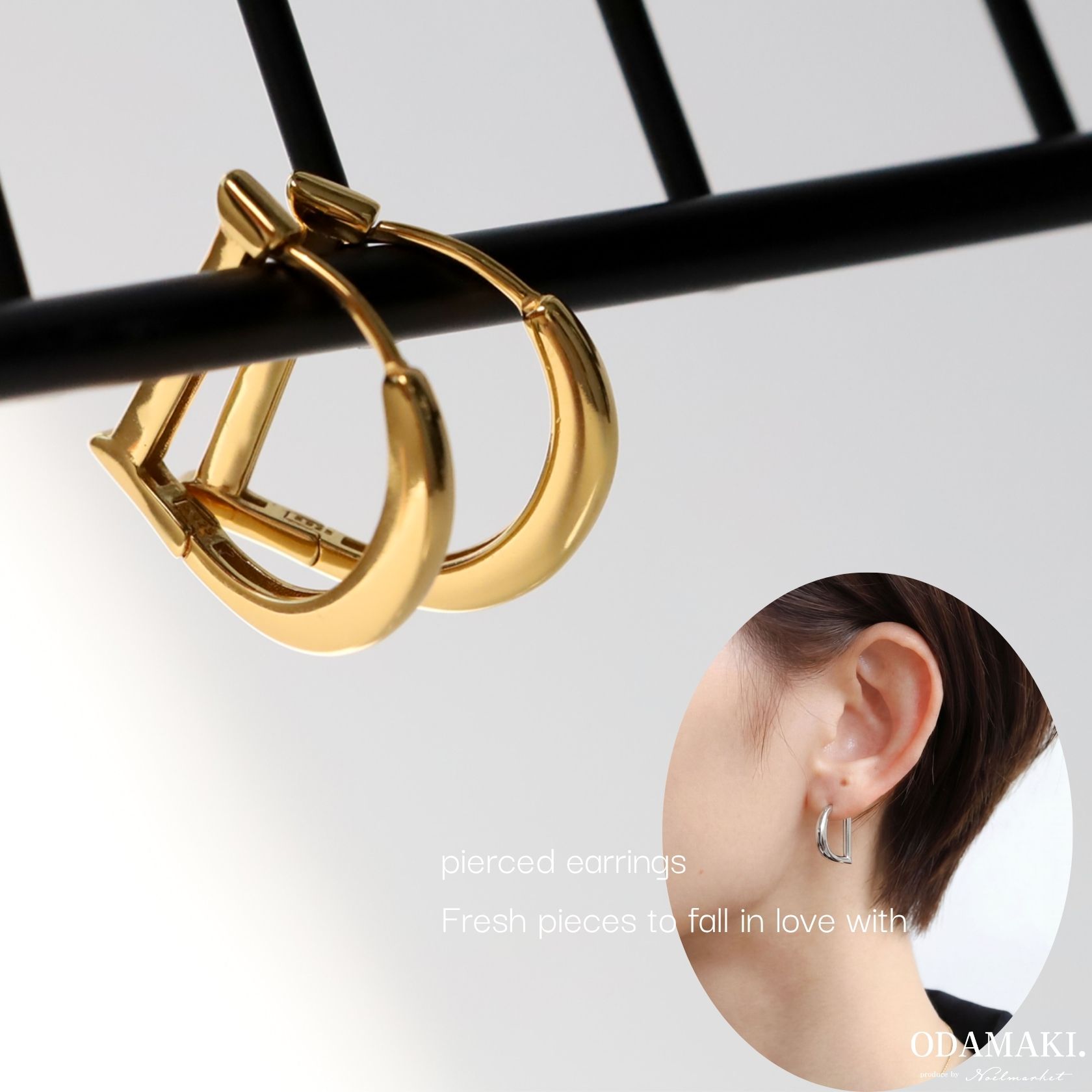 樂天商城 - ピアス 金属アレルギー フープ フープピアス つけっぱなし シンプル K18 金属アレルギー対応 仕事 人気 両耳用 レディース アクセサリー 女性 大人 彼女 誕生日 プレゼント