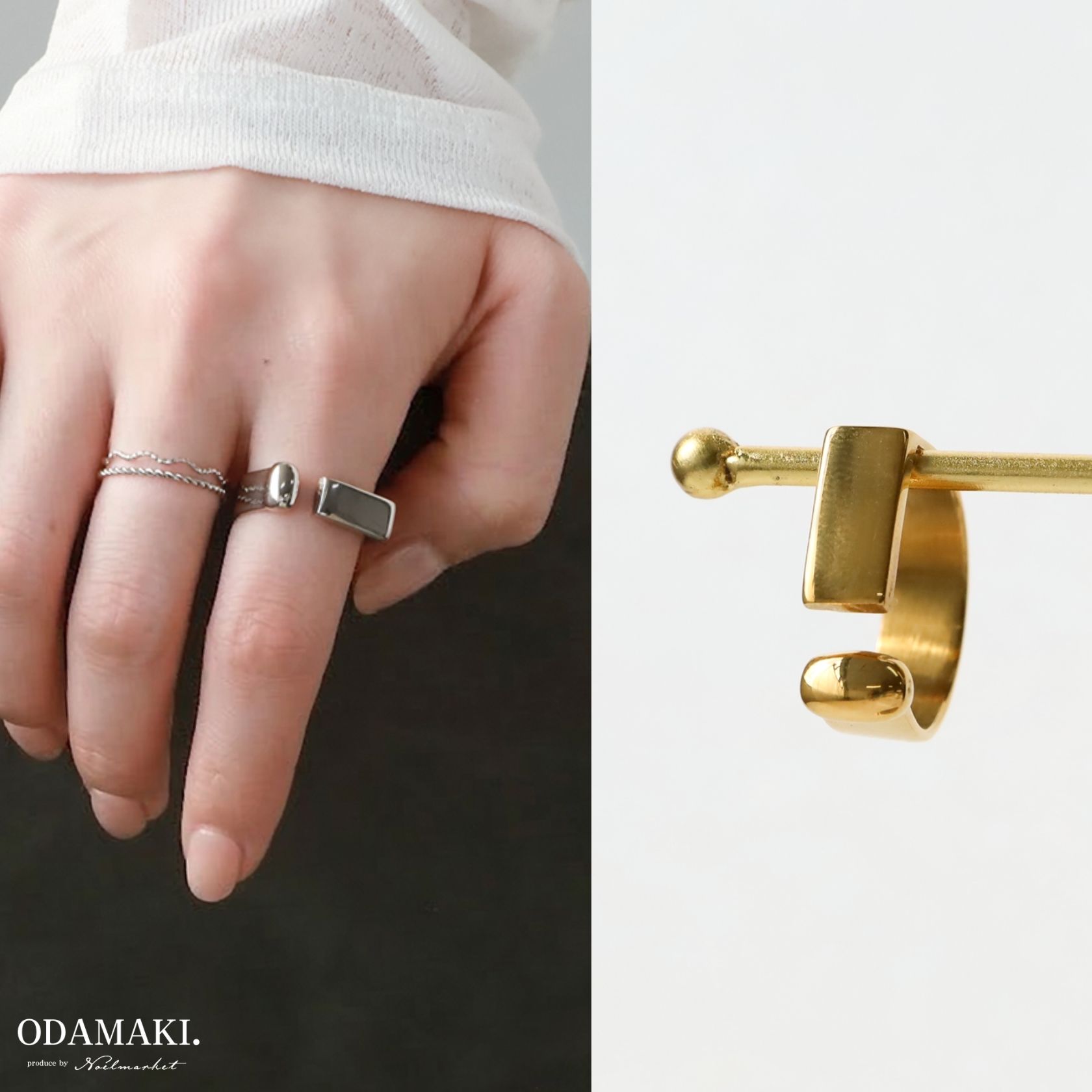 【金属アレルギー対応】リング 指輪 316L サージカルステンレス つけっぱなしOK ニッケルフリー 太め ボリュームリング シンプル モード ニュアンス 重ね付け 高見え レディース 女性 大人 30代 40代 おしゃれ 人気 誕生日 プレゼント ギフト シルバー ゴールド 水に強い