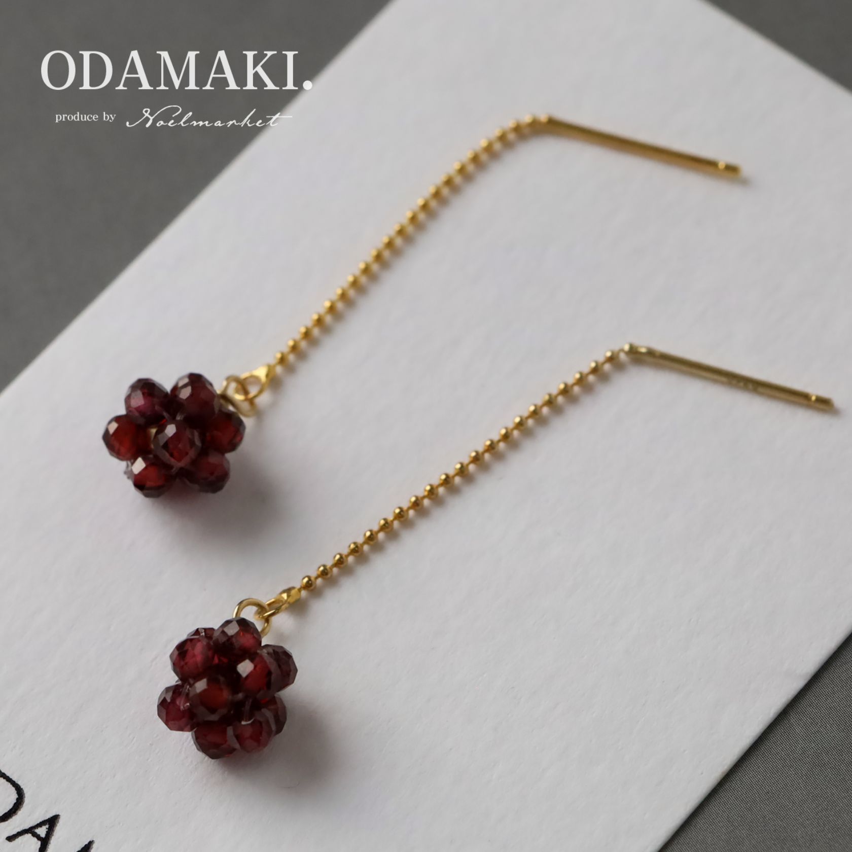 Rakuten - 天然石 ガーネット ピアス アクセサリー シルバー925 Silver925 金属アレルギー対応 つけっぱなし 18k ハンドメイド 日本製 両耳用 ゴールド 卒業式 結婚式 お呼ばれ