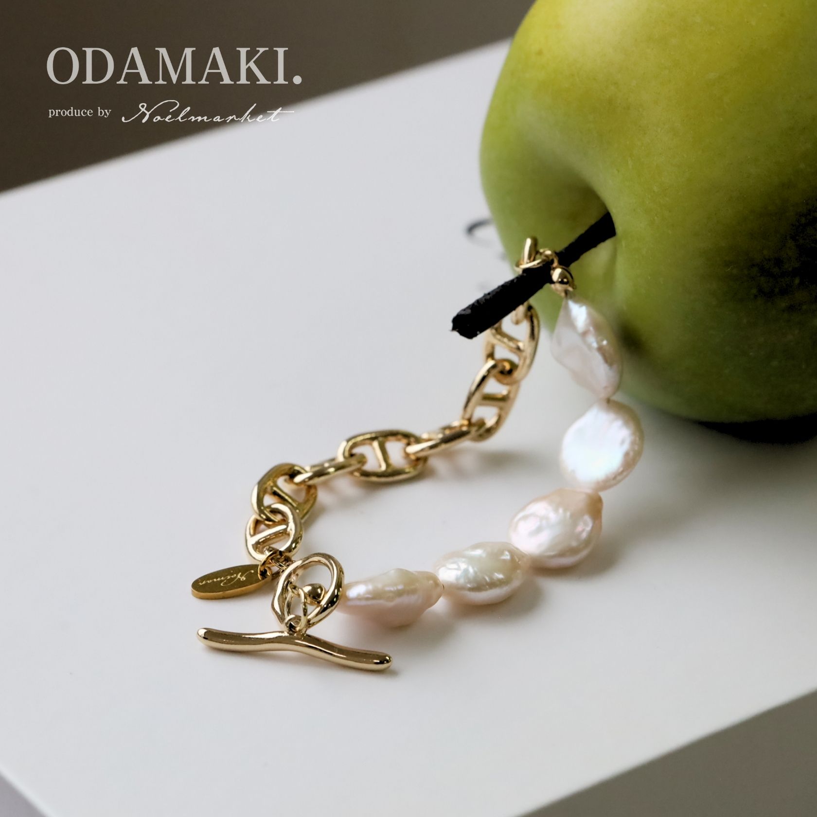 淡水パール ブレスレッド パール 日本製 ハンドメイド 18Kコーティング つけっぱなし ニッケルフリー シンプル 上品 高見え レディース 大人 30代 40代 プレゼント