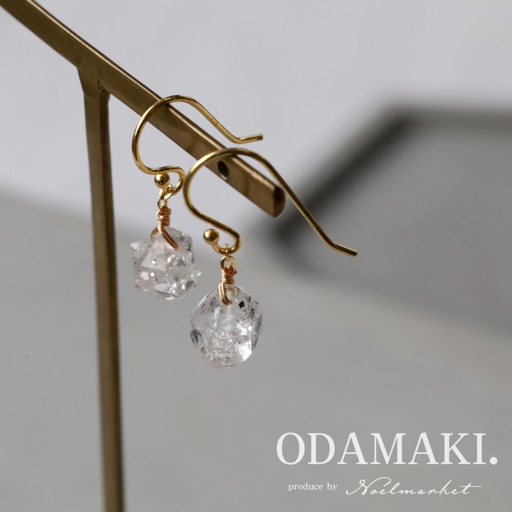 ハーキマーダイヤモンド ピアス アクセサリー 金属アレルギー対応 つけっぱなし 18k ハンドメイド 日本製 天然石 シルバー 両耳用 卒業式 結婚式 お呼ばれ 女性 大人 彼女 誕生日 プレゼント