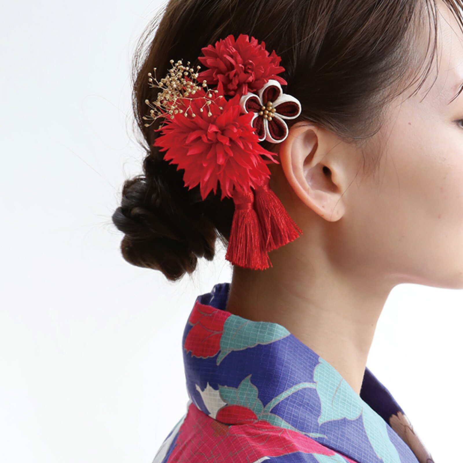 浴衣 アクセサリー ヘアアクセサリー 髪飾り 日本製 ヘアクリップ クリップ かんざ...