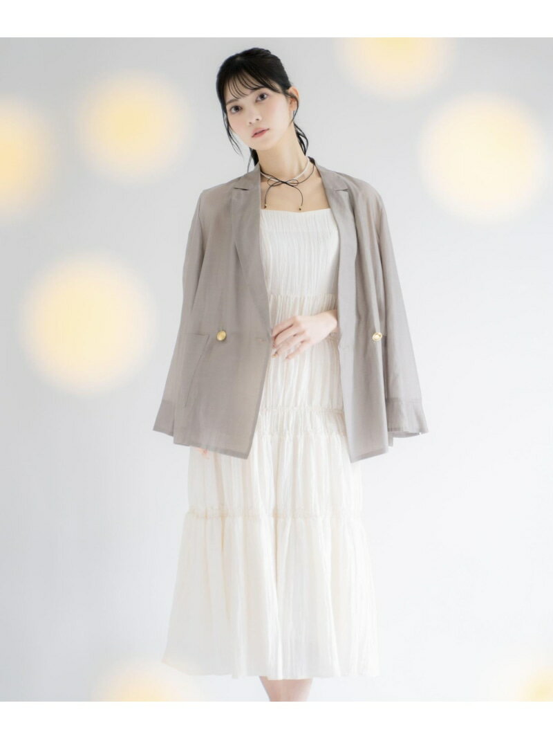 【SALE/50%OFF】シャーリングキャミワンピ*ブラウスセット Noela ノエラ ワンピース・ドレス ワンピース ホワイト ピンク【RBA_E】【送料無料...